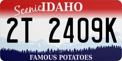 ID license plate 2T2409K