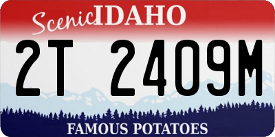 ID license plate 2T2409M