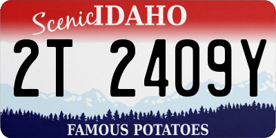 ID license plate 2T2409Y