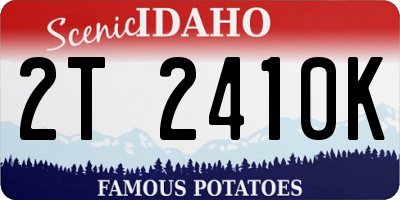 ID license plate 2T2410K