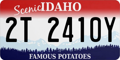 ID license plate 2T2410Y