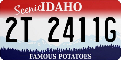 ID license plate 2T2411G