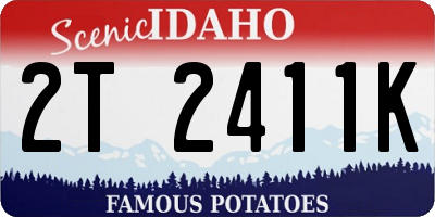 ID license plate 2T2411K