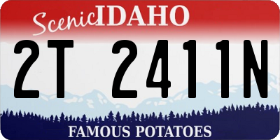 ID license plate 2T2411N