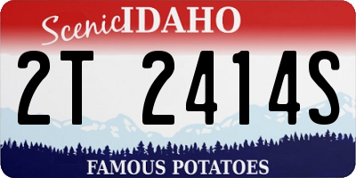 ID license plate 2T2414S