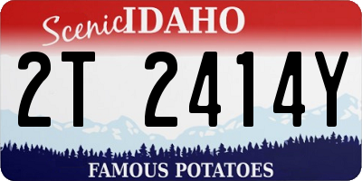 ID license plate 2T2414Y
