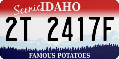 ID license plate 2T2417F