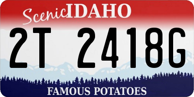 ID license plate 2T2418G