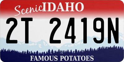 ID license plate 2T2419N