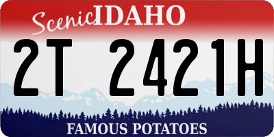 ID license plate 2T2421H
