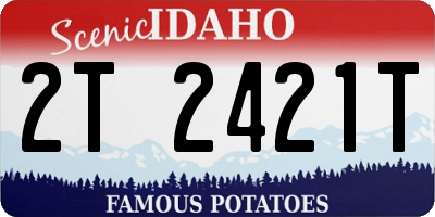 ID license plate 2T2421T