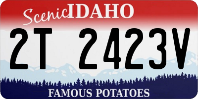 ID license plate 2T2423V