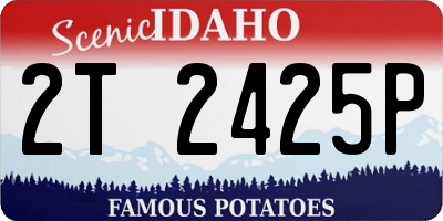 ID license plate 2T2425P