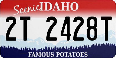 ID license plate 2T2428T