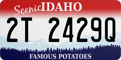 ID license plate 2T2429Q