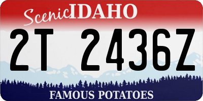 ID license plate 2T2436Z