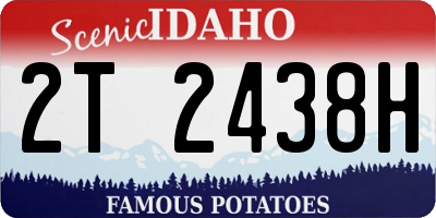 ID license plate 2T2438H