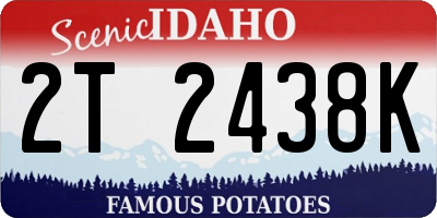 ID license plate 2T2438K