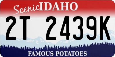 ID license plate 2T2439K