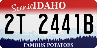 ID license plate 2T2441B