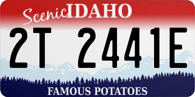 ID license plate 2T2441E