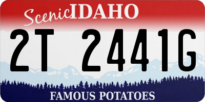 ID license plate 2T2441G