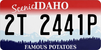 ID license plate 2T2441P