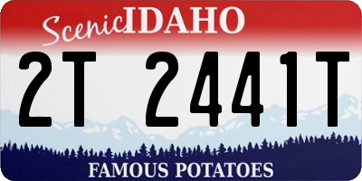 ID license plate 2T2441T