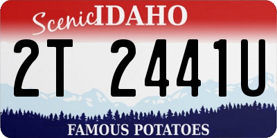 ID license plate 2T2441U