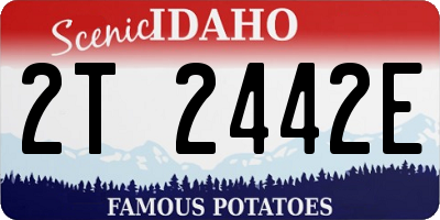ID license plate 2T2442E