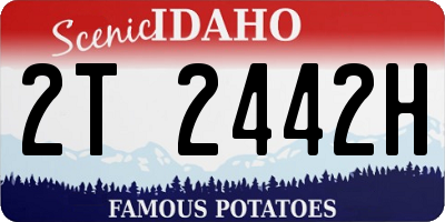 ID license plate 2T2442H