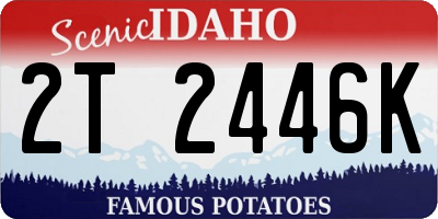 ID license plate 2T2446K