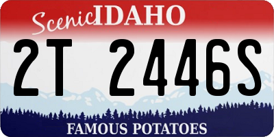 ID license plate 2T2446S
