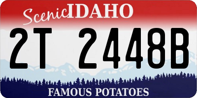 ID license plate 2T2448B