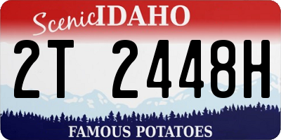 ID license plate 2T2448H