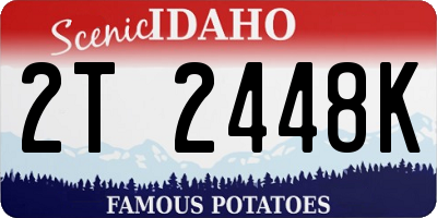 ID license plate 2T2448K