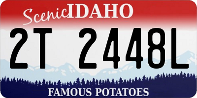 ID license plate 2T2448L