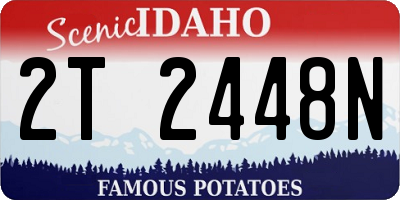 ID license plate 2T2448N