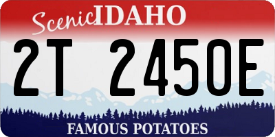 ID license plate 2T2450E