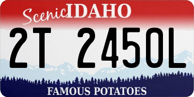 ID license plate 2T2450L