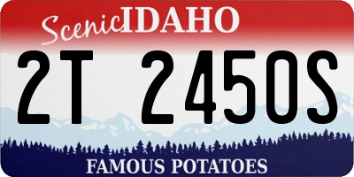 ID license plate 2T2450S