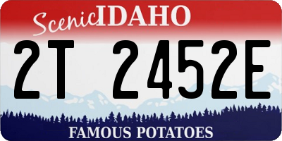 ID license plate 2T2452E