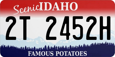ID license plate 2T2452H