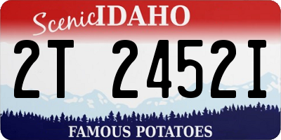 ID license plate 2T2452I