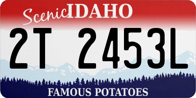 ID license plate 2T2453L