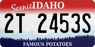 ID license plate 2T2453S