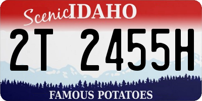 ID license plate 2T2455H