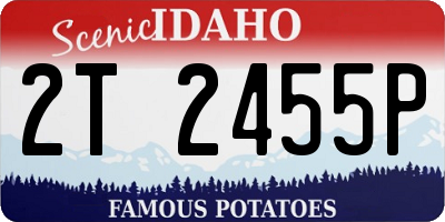 ID license plate 2T2455P
