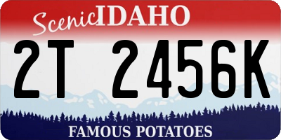 ID license plate 2T2456K