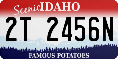 ID license plate 2T2456N
